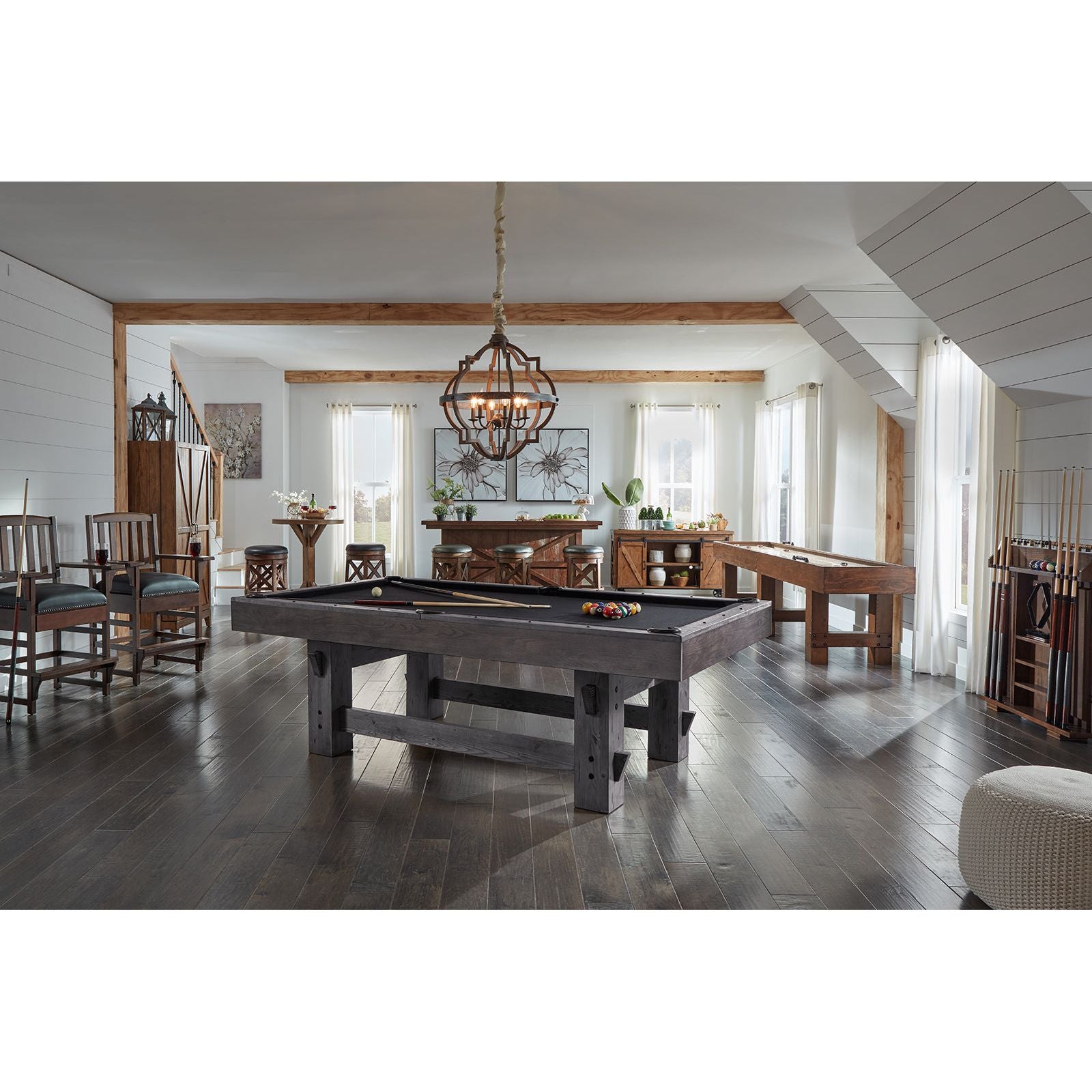 American Heritage Bristol Slate Pool Table 8' (Charcoal)