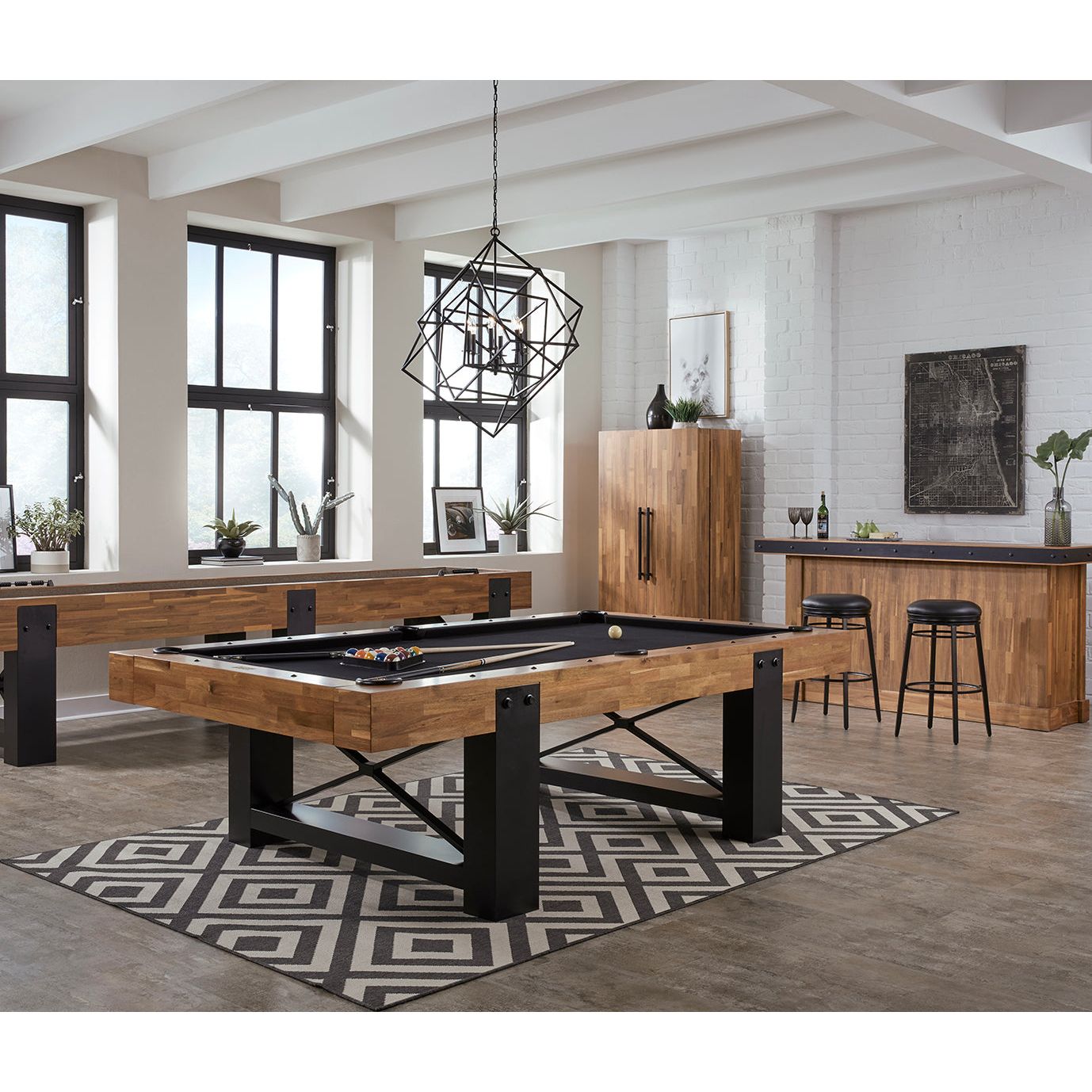 American Heritage Knoxville Slate Pool Table 8' (Acacia)