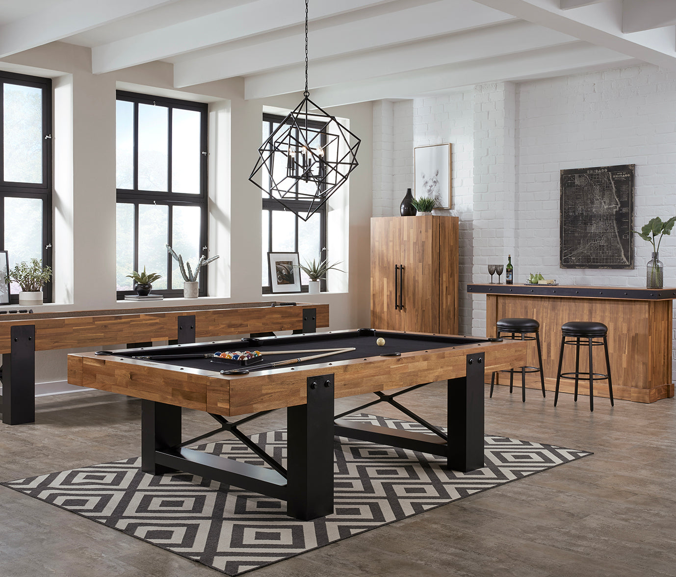 American Heritage Knoxville Slate Pool Table 8' (Acacia)