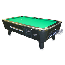 Load image into Gallery viewer, Dynamo Sedona Midnight Black DBA Operated Pool Table