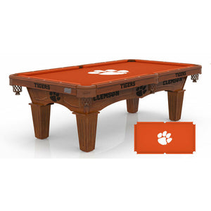 Holland Bar Stool Clemson Tigers 8' Pool Table