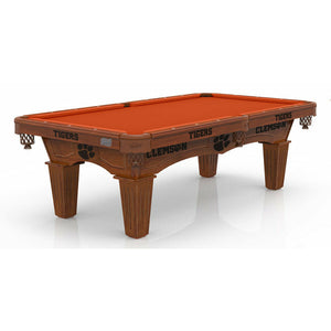 Holland Bar Stool Clemson Tigers 8' Pool Table