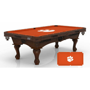 Holland Bar Stool Clemson Tigers 8' Pool Table