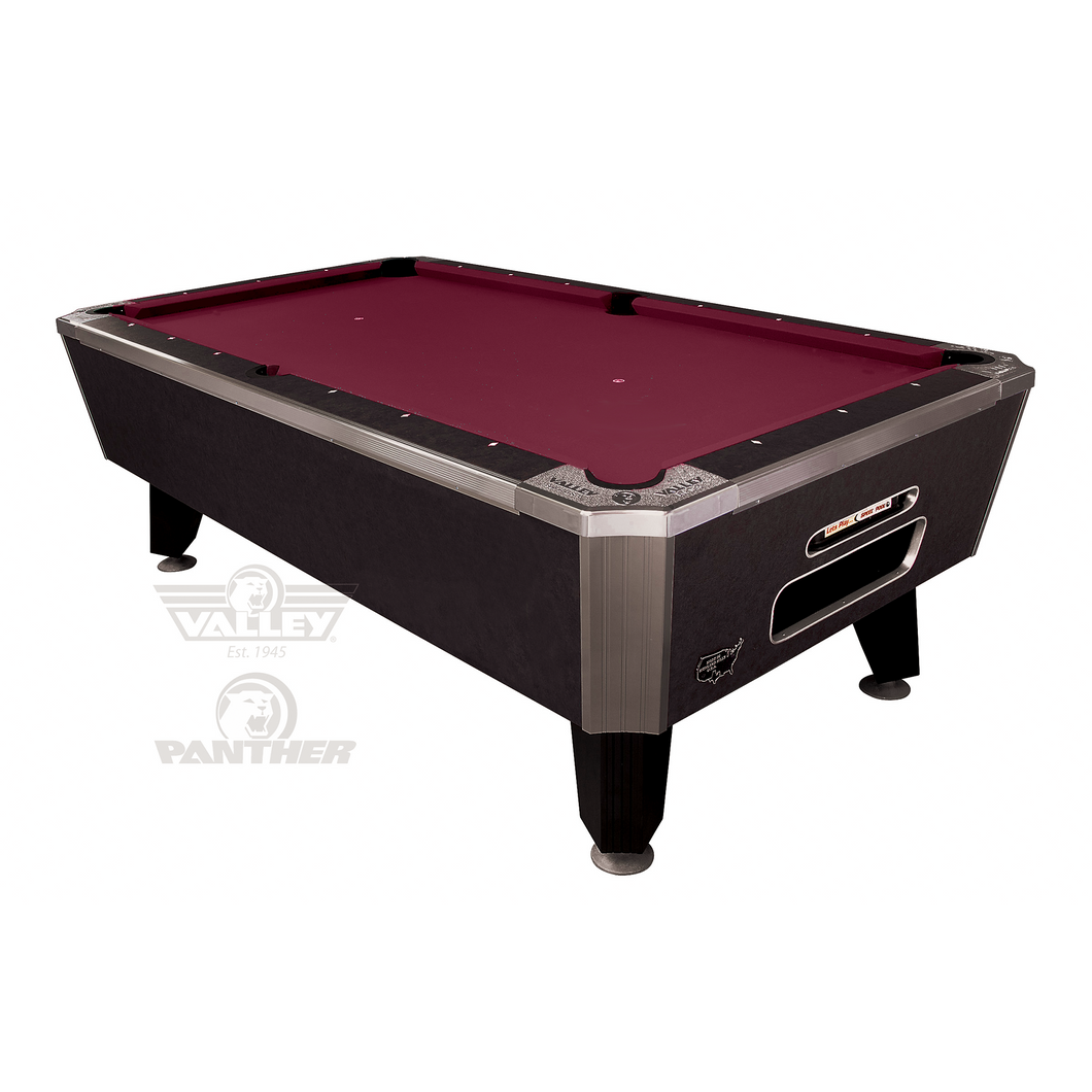 Valley Panther Commercial Pool Table (Black Cat Finish)
