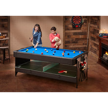 Load image into Gallery viewer, Fat Cat Original 3-in-1 7&#39; Pockey Multi-Game Table Blue
